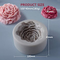 Miniatyrbillede 5 af 5: 3D Pæonblomst Silikoneform, Fødevaregodkendt Form, Sui