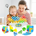 Miniatyrbillede 6 af 7: Balanceblok, russiske byggeklodser, dekompressionsbalancebyggeklodser, Tetris Tower Balance Building Toy, Balancerende stablinglegetøj 32 pieces