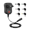 Miniatyrbilde 1 av 2: 12W Universal AC Adapter Laddare Power 3V-12V 7 Kontakt & Micro USB för WiFi Player-Router CCTV Kamera Mobiltelefon Tablet PC ect Family Ele CDQ