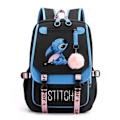 Pikkukuva 1 / 4: stitch reppu lapsille reput reppu USB-liitännällä 1 kpl sininen blå