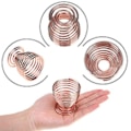 Miniatyrbillede 2 af 5: Blender, (3-pak roséguld) Sminksvamp Tørrestativ Opbevaring Æggepulverpuff Displaystativ 3 dele