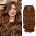 Miniatyrbilde 1 av 3: Clip-In Extensions 22 tommer sett med 4 låsbare bølger for kvinner