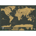 Pikkukuva 5 / 7: Karta med Skrapa / Scratch Map / Världskarta - 82 x 59 cm Guld Gold