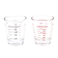 Pikkukuva 2 / 5: 1 kpl 30 ml lasimittakuppi asteikolla Shot-lasi nestelasista musta 30 ml
