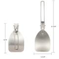 Miniatyrbilde 5 av 5: Utendørs sammenleggbar stekespade Camping Portable