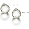 Miniatyrbillede 3 af 5: Klarglas Krystalkugle Prismehæng 40 mm pakke med 2