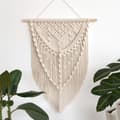 Gobeläng macrame väggbonad, höjd: 700 mm, handgjord, boho wal