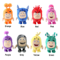 Miniatyrbild 2 av 3: Oddbods plysch tecknade leksaker Dockor Mjuka söta bubblor Oddbods plyschleksak (grön)