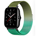Miniatyrbillede 1 af 3: Magnetisk rem til Amazfit GTS/4/2/2e/GTS2 Mini/3/GTR 4/3/2/47mm 20mm 22mm metal mesh Smartwatch Mesh Amazfit Bip 5-rem Grøn 2 20mm