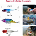 Miniatyrbild 3 av 4: 78st Fiskedrag Set Luya Baits Kit Bulk fiskeredskap