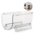 Plastic Storage Boxes, Clear Stackable Bottle Organizer for Refrigerator Organization, Space Saving Water Bottle Holder, High-Quality Structure