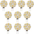 10-pack G4 LED-lampor 2W 2700K Varmvit Ej Dimbar 180 Grader för Husbil Båt Skåp Kök och Badrumsbelysning