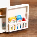 Miniatyrbillede 5 af 5: 16 stk/sæt 1:12 dukkehus fryser model hvidt køleskab køkkenmøbler legetøj