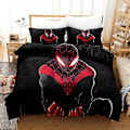 Miniatyrbild 1 av 3: Spi15 Spider-Man 3D-tryckt Sängklädesset Påslakan Örngott Barnpresent UK SINGLE 135x200cm UK SINGLE 135x200cm