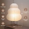 Miniatyrbilde 2 av 8: Nogyu2022 Akari Japansk Papirgulvlampe - Noguchi Papirlykt Gulvlampe - Koselig Mid Century Gulvlampe (Gulvlampe) Floor Lamp