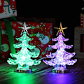Miniatyrbilde 1 av 7: Akryl Juletre Nattlys USB Fargerikt Lyssterk Bordlampe LED Nattlys Juledekorasjon for Barnerom Soverom Hjemfest 2 Stykker