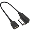 Miniatyrbillede 1 af 4: USB-lydkabel med USB-adapter til Audi AMI MMI 2G 3G 3G+