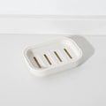 Miniatyrbillede 2 af 5: CDQ Stark drænende sæbeskål til badeværelset. Hold sæben tør Let at rengøre Sæbeskål hvid，
