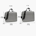 Miniatyrbild 2 av 5: Högkvalitativ ny Laptopväska Axelväska grå grå grey grey 15.6 inch-15.6 inch