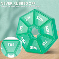 Miniatyrbillede 4 af 5: Ugentlig pilleorganisator, 2-pak bærbar tablettæske etui 6 farver (syv dage) Ny udgave (cyan)