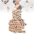 Miniatyrbild 1 av 5: Naughty Block Tower Game - Roliga trästapelblock för par - Relationsbyggande leksak - Stygg present - Paraktiviteter