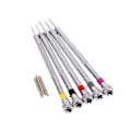 Miniatyrbild 2 av 5: 5x precisionsset set watch urmakare reparationsverktyg 5 reservdelar silver onesize