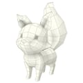 Miniatyrbild 2 av 5: Cute Fox Animal Paper Models 3D Puzzle DIY Art Paper