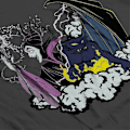 Miniatyrbilde 3 av 3: Disney Maleficent vs Chernabog hettegenser for menn