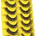 Miniatyrbilde 3 av 5: Russiske Strip Lashes D Curl Naturlig Look Faux Mink Fransar