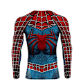Pikkukuva 4 / 5: Spider-Man miesten T-paita, tiukka istuvuus, urheiluharjoittelu, pitkähihainen M