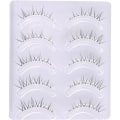 Miniatyrbilde 3 av 5: Løse øyenvipper Korte naturlige vipper Clear Band Lashes Pack Wispy