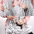 Miniatyrbild 7 av 9: Frettsele - Fleece Bärsele för Små Djur Mjuk Andningsbar Handsfree Axel Fram Bröst Förkläde Bonding Pouch Accompany Carrier för Små D