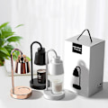 Miniatyrbillede 5 af 5: Elektrisk Lyssmeltebordlampe Retro Lysopvarmningslampe Sikker Lyssmeltevarmer Lysdæmperkontakt til Soveværelsesdekoration (Sort, EU-stik)