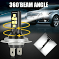 Miniatyrbillede 3 af 5: Bil H7 LED-lys Forlygter Pærer Fjernlys 240W 6000K K