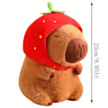 Miniatyrbild 1 av 7: 23 cm Capybara Plysch Simulering Capibara Anime Fluffig Leksak Söt Docka Gosedjur Mjuk Docka Plysch Jul Thanksgiving Gåva