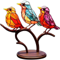 Miniatyrbilde 1 av 5: Fargerike fugler dekorative fuglefigurer 4 4 4 4 4