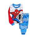 Miniatyrbillede 1 af 2: 2 stk. sæt Spider-Man Pyjamas Børn Super Soft T-Shirt Bukser A 130CM