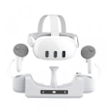 Miniatyrbilde 2 av 5: Kompatibel ladestasjon for Meta Quest 3 VR, Headset Display Holder og Controller Mount Station, Ladestasjon Stand Base