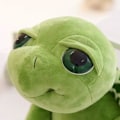 Miniatyrbild 6 av 6: Grön sköldpadda Gosedjur Plyschleksak Kawaii Stora Ögon Mage