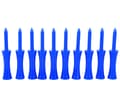 Golftees i plast, 100 stk – Blå, 68 mm, tilfeldig farge - Golftilbehør - Golfsett - Golftee
