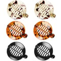 6 st Bananhårklämmor Bananhårkammar Fiskbenshårkammar