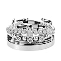 Pikkukuva 1 / 2: 4-pakk Lyxiga Krona Kub Charm Armband för Män Trendig Romerska Siffror Rostfritt Stål Armband Set Smycken Present 1 1
