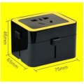 Miniatyrbilde 2 av 5: Internasjonal konvertering, USB Power Converter-uttak for flere land, universell, USB hurtiglading