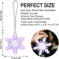Miniatyrbild 2 av 5: Heyone 2021 års Snowflake Crystal Juldekorationer (lila)