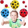 Miniatyrbilde 1 av 5: Hoppeball, pakke med 3 Moon Ball Høyhopping Globe Hoppeball Et poppende lyd Gummiball Spaceballs 7 cm Galaxy Ball Mi