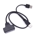 Miniatyrbillede 2 af 5: 2017 Digital USB 2.0 til SATA Konverter Adapterkabel til 2.5 SA Sort 5cm*4cm*1cm