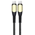 Pikkukuva 1 / 4: CQBB 60W nopea lataus USB-C - USB-C -kaapeli Samsung Galaxy A54 A53 A52 4G-5G A52s A34 A33 A32 - Vahvistettu nailon musta 1M