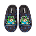 Miniatyrbild 1 av 4: Minecraft Pojkar Creeper Tofflor 13 UK Barn Marinblå