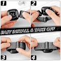 Pikkukuva 4 / 5: Joustava nailonhihnapaketti, yhteensopiva Fitbit Versa 4/Fitbit Versa 3/Fitbit Sense/Sense 2 - Pehmeä säädettävä urheiluranneke