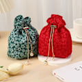 Miniatyrbillede 8 af 8: Snørepose Gaveindpakningspose SORT 3ST 3ST sort black 3pcs-3pcs